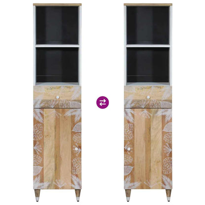 3Dílná Koupelnová Sestava Masivní Mangovníkové Dřevo