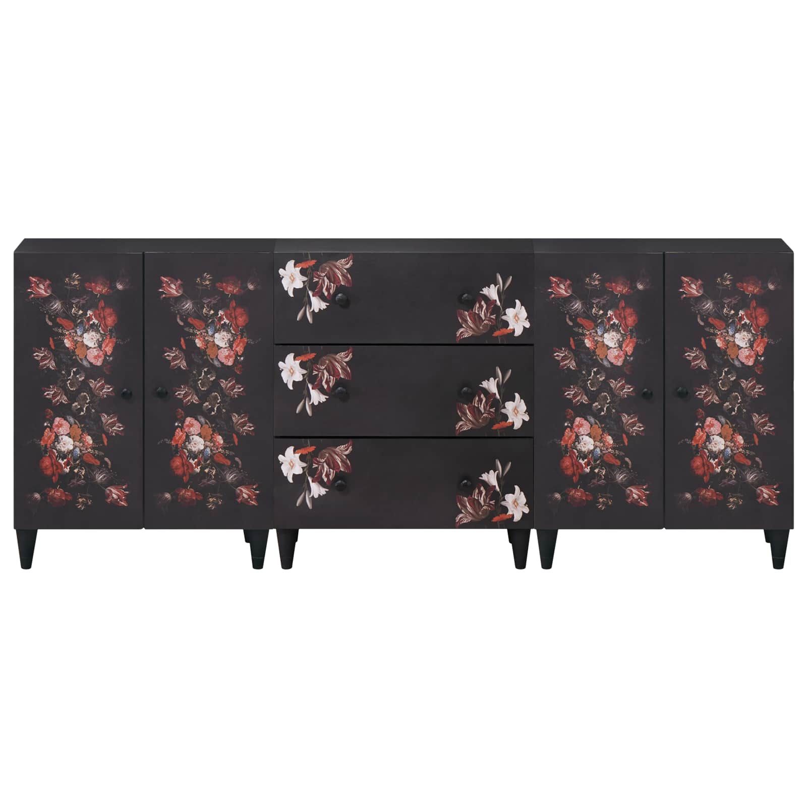 Úložné Skříně 3 Ks 180 X 33 X 75 Cm Masivní Mangové Dřevo