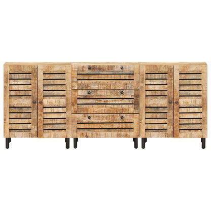 Úložné Skříně 3 Ks 180 X 33 X 75 Cm Masivní Mangové Dřevo