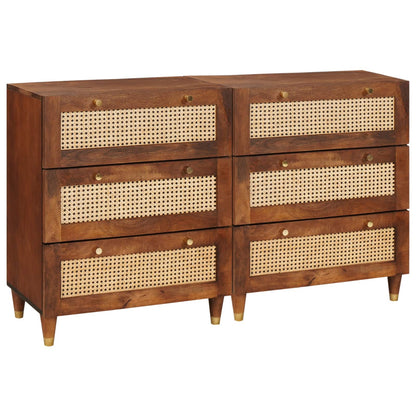 Sestava Komody 2 Ks 60 X 33,5 X 75 Cm Masivní Mangové Dřevo