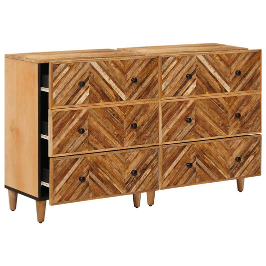 Úložné Skříně 2 Ks 60 X 33,5 X 75 Cm Masivní Mangové Dřevo