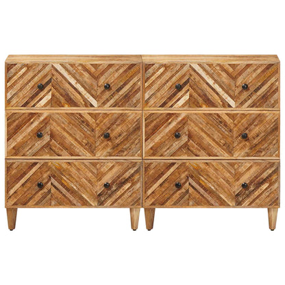 Úložné Skříně 2 Ks 60 X 33,5 X 75 Cm Masivní Mangové Dřevo