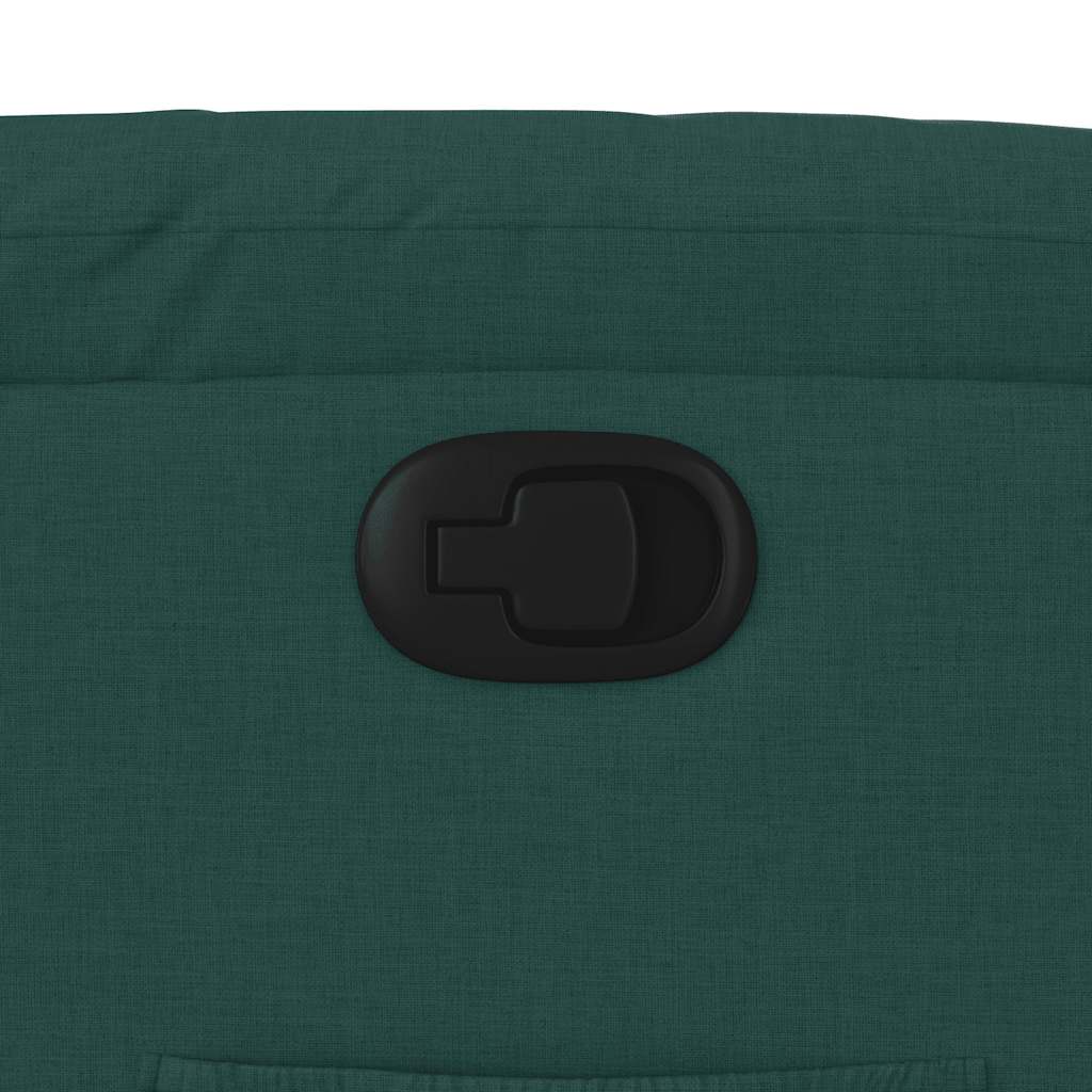 Zvedací Polohovací Křeslo Tmavě Zelené Textil Tmavě Zelená