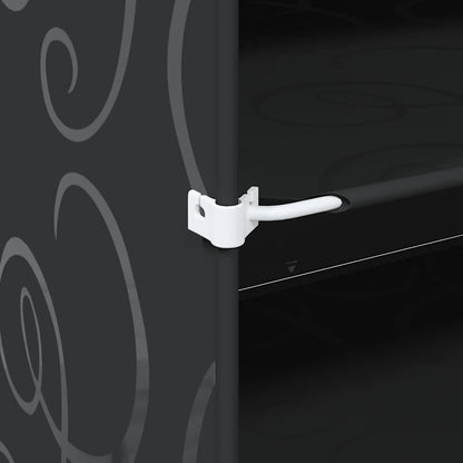 Úložný Organizér S 8 Kostkami S Dvířky Černý Pp