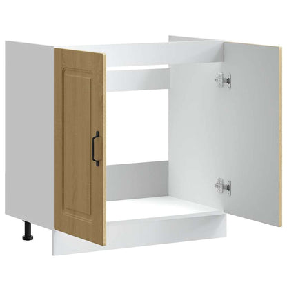 Skříňka Pod Umyvadlo "Kalmar" 80X46X81,5 Cm Kompozit Dub Sonoma