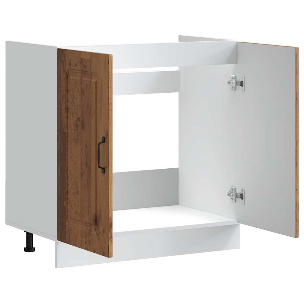 Skříňka Pod Umyvadlo "Kalmar" 80X46X81,5Cm Kompozit Staré Dřevo