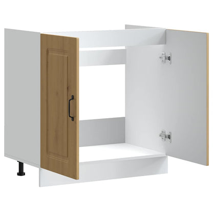 Skříňka Pod Umyvadlo "Kalmar" 80X46X81,5Cm Kompozit Dub Artisan