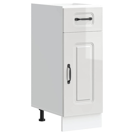 Kuchyňská Spodní Skříňka "Kalmar" Lesk Bílá Kompozitní Bílá S Vysokým Leskem