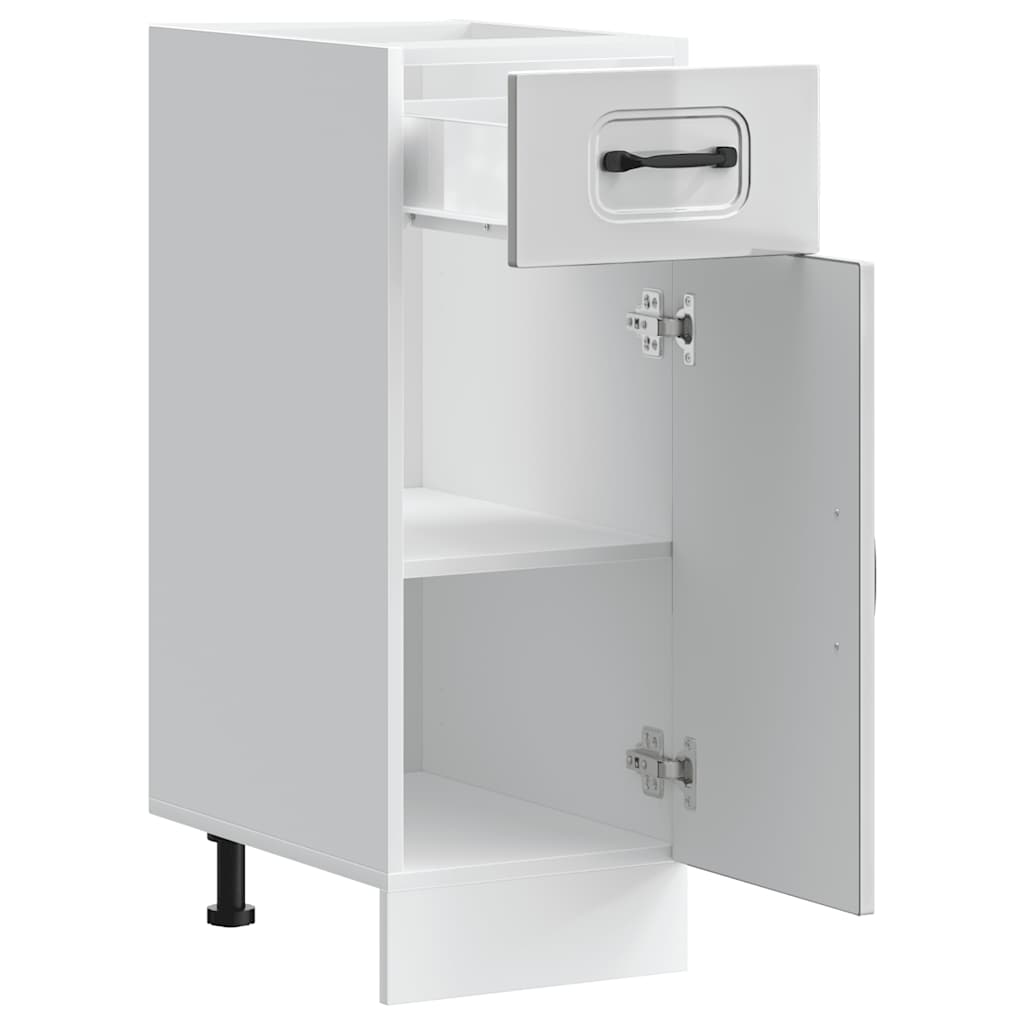 Kuchyňská Spodní Skříňka "Kalmar" Lesk Bílá Kompozitní Bílá S Vysokým Leskem