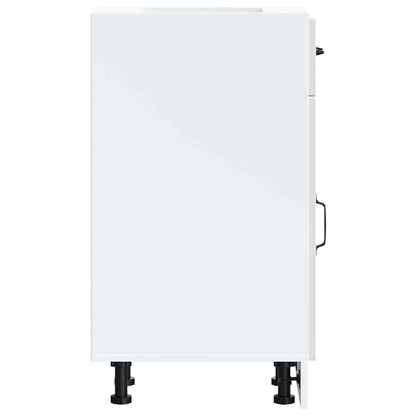 Kuchyňská Spodní Skříňka "Kalmar" Lesk Bílá Kompozitní Bílá S Vysokým Leskem