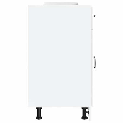 Kuchyňská Spodní Skříňka "Kalmar" Bílý Kompozitní Dřevo Bílá