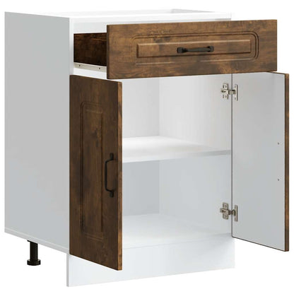 Kuchyňská Spodní Skříňka "Kalmar" Kompozitní Kouřový Dub