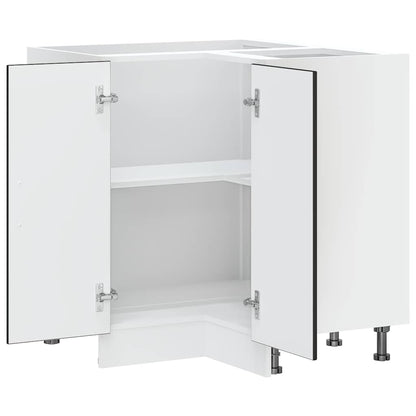 Kuchyňská Rohová Skříňka "Kalmar" Černý Kompozitní Dřevo Černá