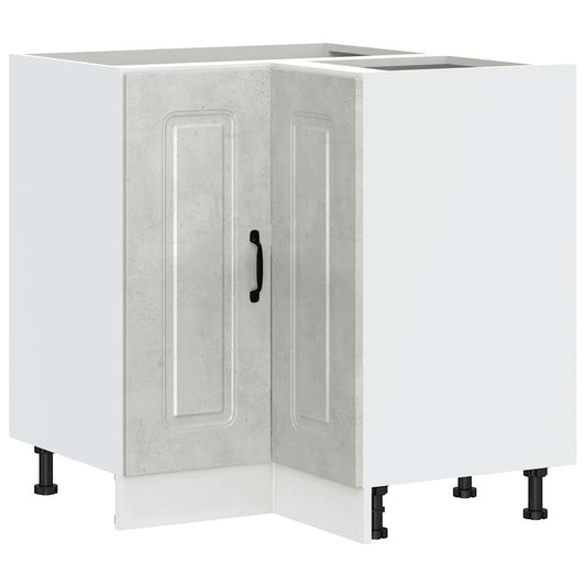 Kuchyňská Rohová Skříňka "Kalmar" Betonově Šedá Kompozitní Betonová Šedá