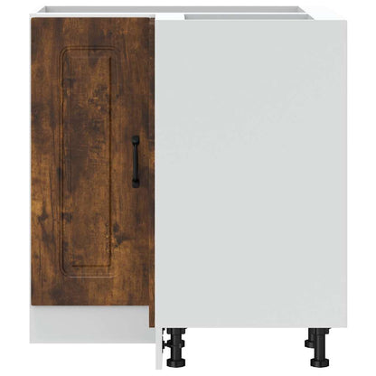 Kuchyňská Rohová Skříňka "Kalmar" Kompozitní Kouřový Dub