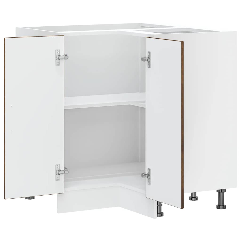 Kuchyňská Rohová Skříňka "Kalmar" Kompozitní Kouřový Dub