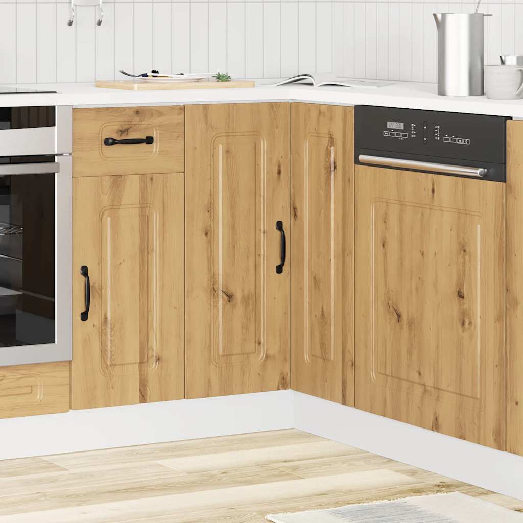 Kuchyňská Rohová Skříňka "Kalmar" Dub Artisan Kompozitní