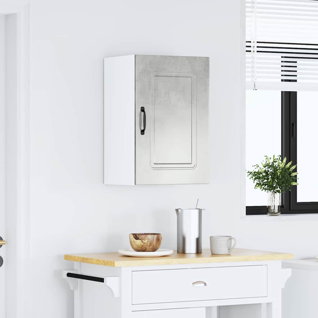 Kuchyňská Nástěnná Skříňka "Kalmar" Betonově Šedá Kompozitní Betonová Šedá