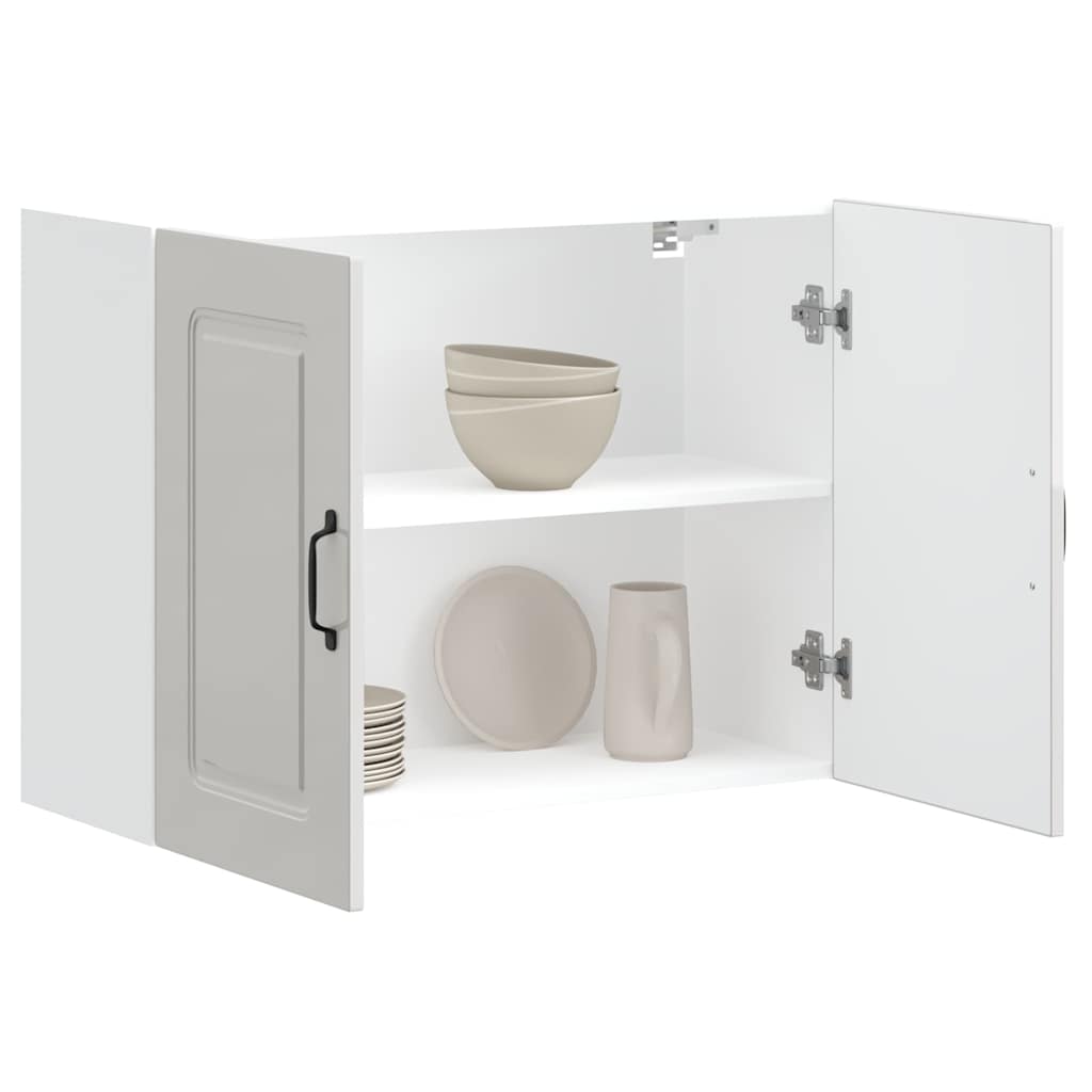 Kuchyňská Nástěnná Skříňka "Kalmar" Lesk Bílá Kompozitní Bílá S Vysokým Leskem