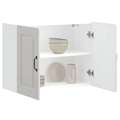 Kuchyňská Nástěnná Skříňka "Kalmar" Lesk Bílá Kompozitní Bílá S Vysokým Leskem