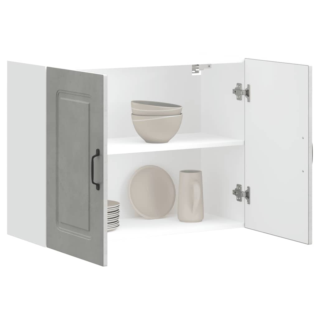 Kuchyňská Nástěnná Skříňka "Kalmar" Betonově Šedá Kompozitní Betonová Šedá