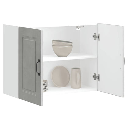 Kuchyňská Nástěnná Skříňka "Kalmar" Betonově Šedá Kompozitní Betonová Šedá