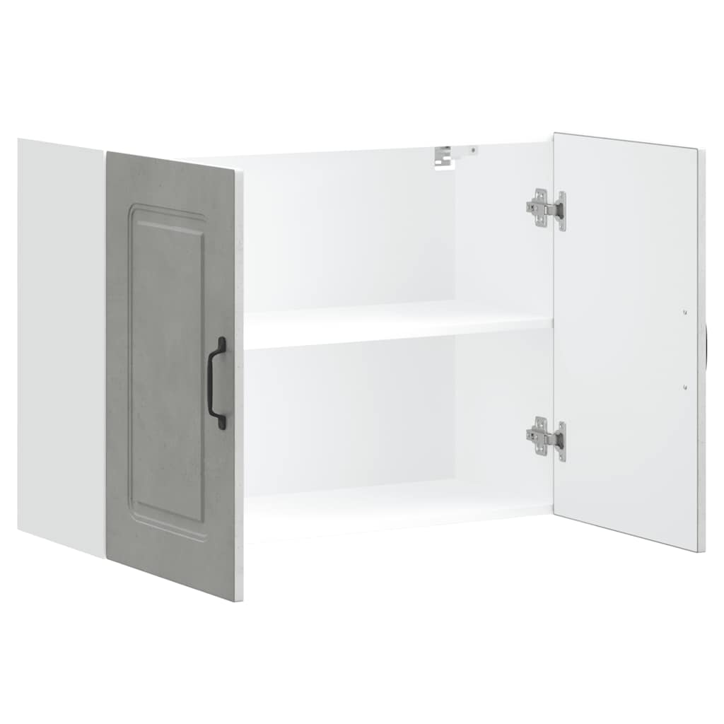 Kuchyňská Nástěnná Skříňka "Kalmar" Betonově Šedá Kompozitní Betonová Šedá