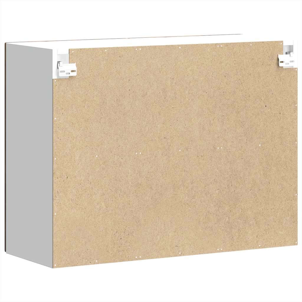 Kuchyňská Nástěnná Skříňka Se Skleněnými Dvířky "Kalmar" Kouřový Dub