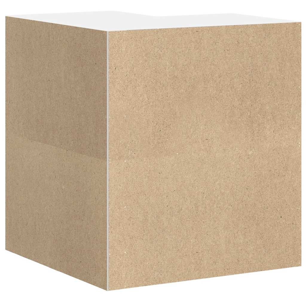 Kuchyňská Nástěnná Rohová Skříňka &quot;Kalmar&quot; Lesk Bílá Kompozitní Bílá S Vysokým Leskem