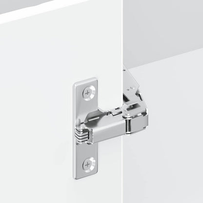 Kuchyňská Nástěnná Rohová Skříňka &quot;Kalmar&quot; Lesk Bílá Kompozitní Bílá S Vysokým Leskem