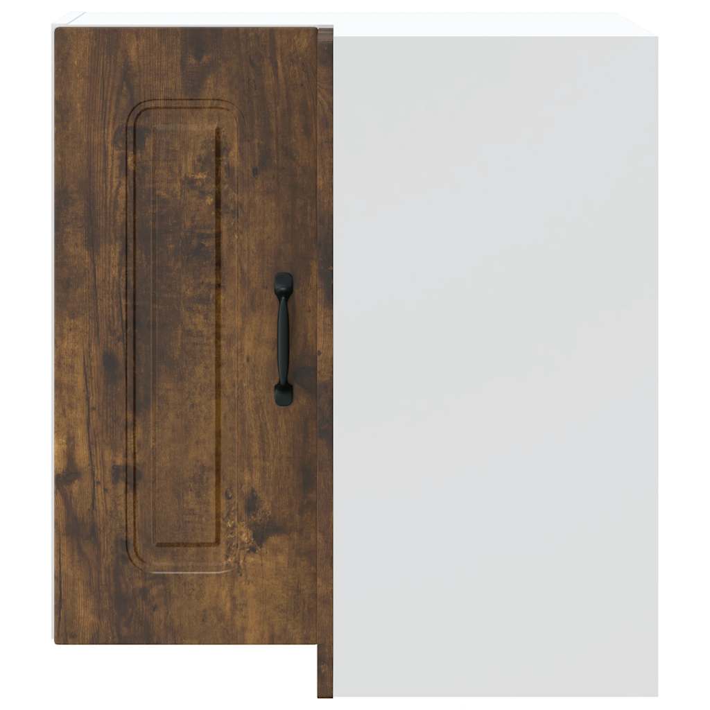 Kuchyňská Nástěnná Rohová Skříňka Kalmar Kompozitní Kouřový Dub