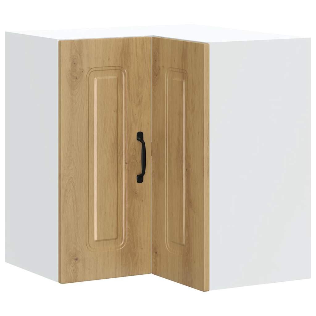 Kuchyňská Nástěnná Rohová Skříňka "Kalmar" Kompozit Dub Artisan