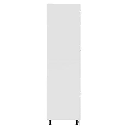 Kuchyňská Skříňka "Kalmar" Bílý Vysoký Lesk Kompozitní Dřevo Bílá S Vysokým Leskem