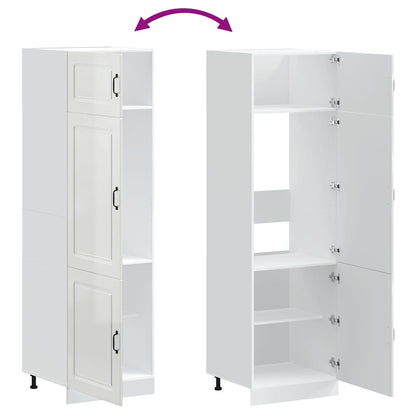 Kuchyňská Skříňka "Kalmar" Bílý Vysoký Lesk Kompozitní Dřevo Bílá S Vysokým Leskem