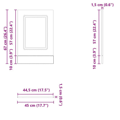 Panel Na Myčku "Kalmar" Bílý Vysoký Lesk 45X1,5X67 Cm Kompozit Bílá S Vysokým Leskem
