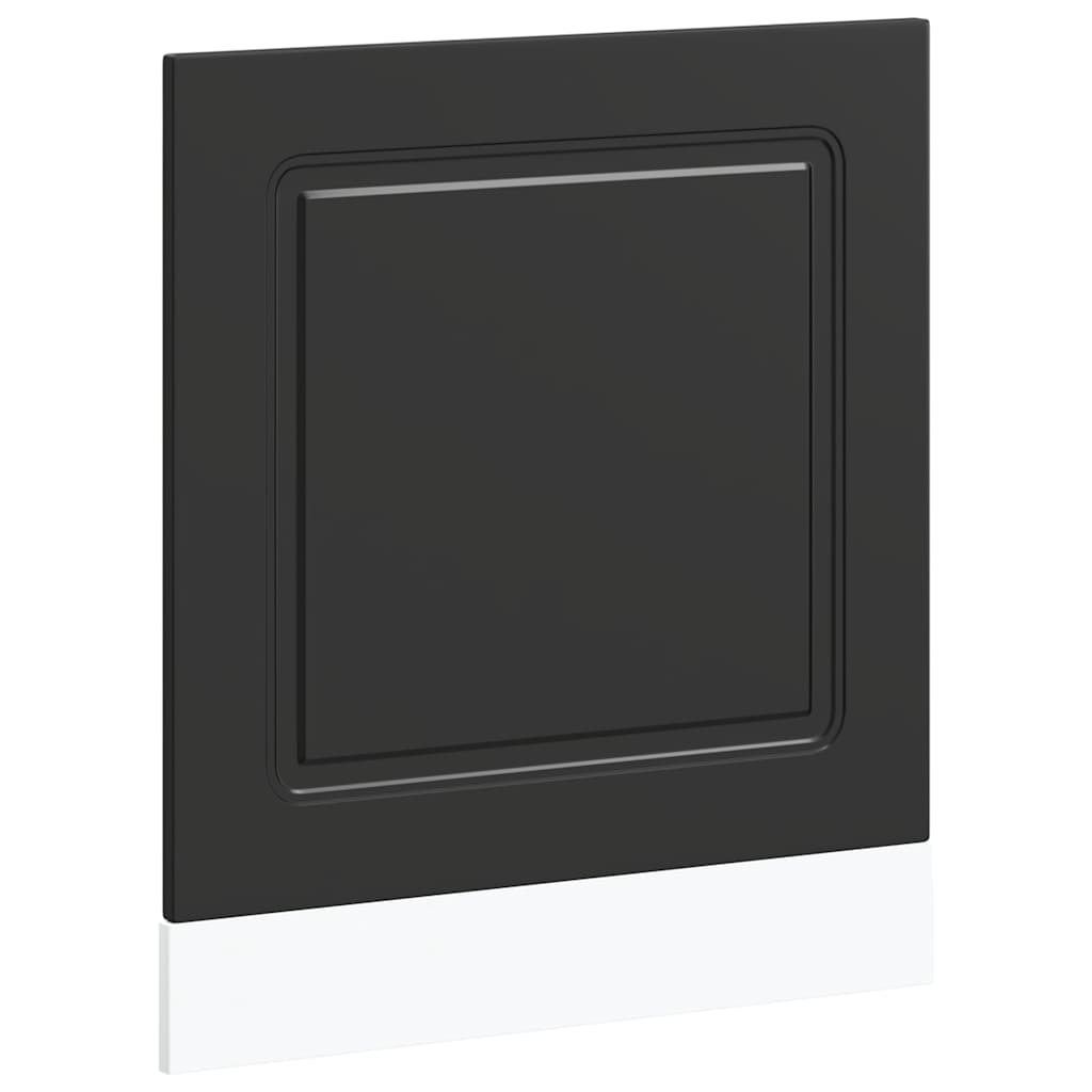 Panel Na Myčku "Kalmar" Černý 60X1,5X67 Cm Kompozitní Dřevo Černá