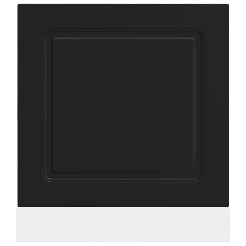 Panel Na Myčku "Kalmar" Černý 60X1,5X67 Cm Kompozitní Dřevo Černá