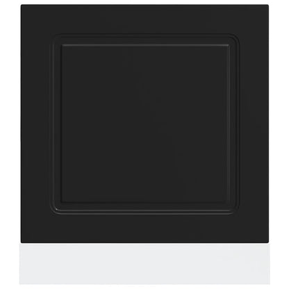 Panel Na Myčku "Kalmar" Černý 60X1,5X67 Cm Kompozitní Dřevo Černá