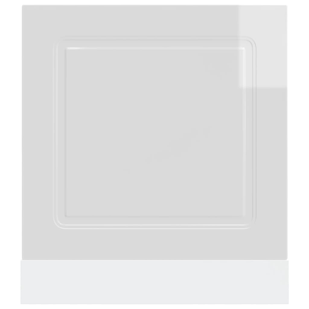 Panel Na Myčku "Kalmar" Bílý Vysoký Lesk 60X1,5X67 Cm Kompozit Bílá S Vysokým Leskem
