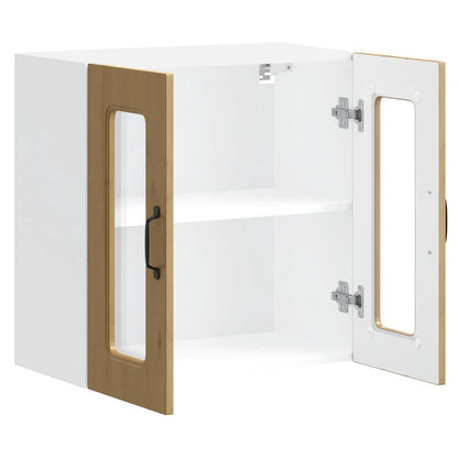 Kuchyňská Nástěnná Skříňka Se Skleněnými Dvířky Kalmar Kompozit Dub Artisan