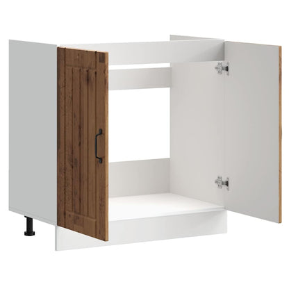 Skříňka Pod Umyvadlo "Lucca" Starého Dřeva Kompozitní Dřevo Staré Dřevo