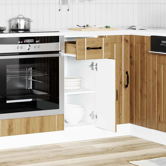 Kuchyňská Spodní Skříňka "Lucca" Artisan Oak Kompozitní Dřevo Dub Artisan