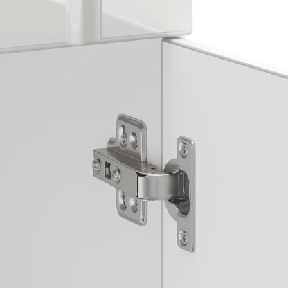 Kuchyňská Spodní Skříňka "Lucca" Bílý Lesk Kompozitní Dřevo Bílá S Vysokým Leskem