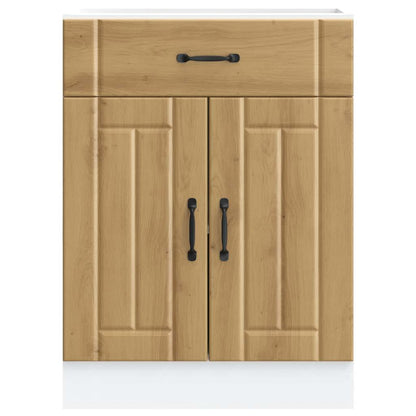 Kuchyňská Spodní Skříňka "Lucca" Artisan Oak Kompozitní Dřevo Dub Artisan