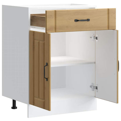 Kuchyňská Spodní Skříňka "Lucca" Artisan Oak Kompozitní Dřevo Dub Artisan