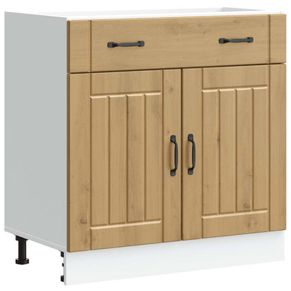 Kuchyňská Spodní Skříňka "Lucca" Artisan Oak Kompozitní Dřevo Dub Artisan