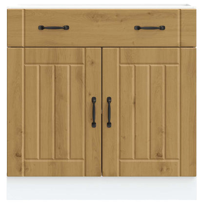 Kuchyňská Spodní Skříňka "Lucca" Artisan Oak Kompozitní Dřevo Dub Artisan