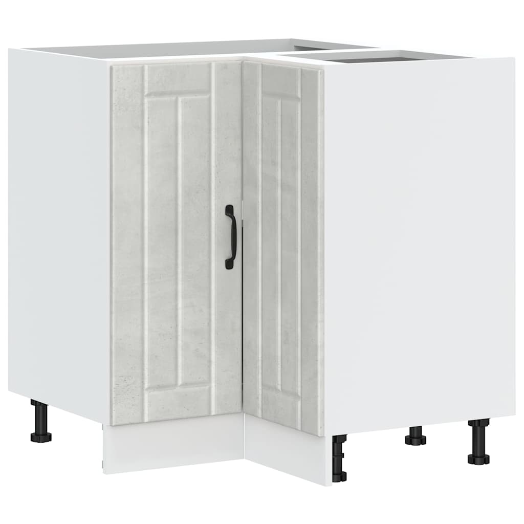 Kuchyňská Rohová Spodní Skříňka "Lucca" Betonově Šedá Kompozit Betonová Šedá