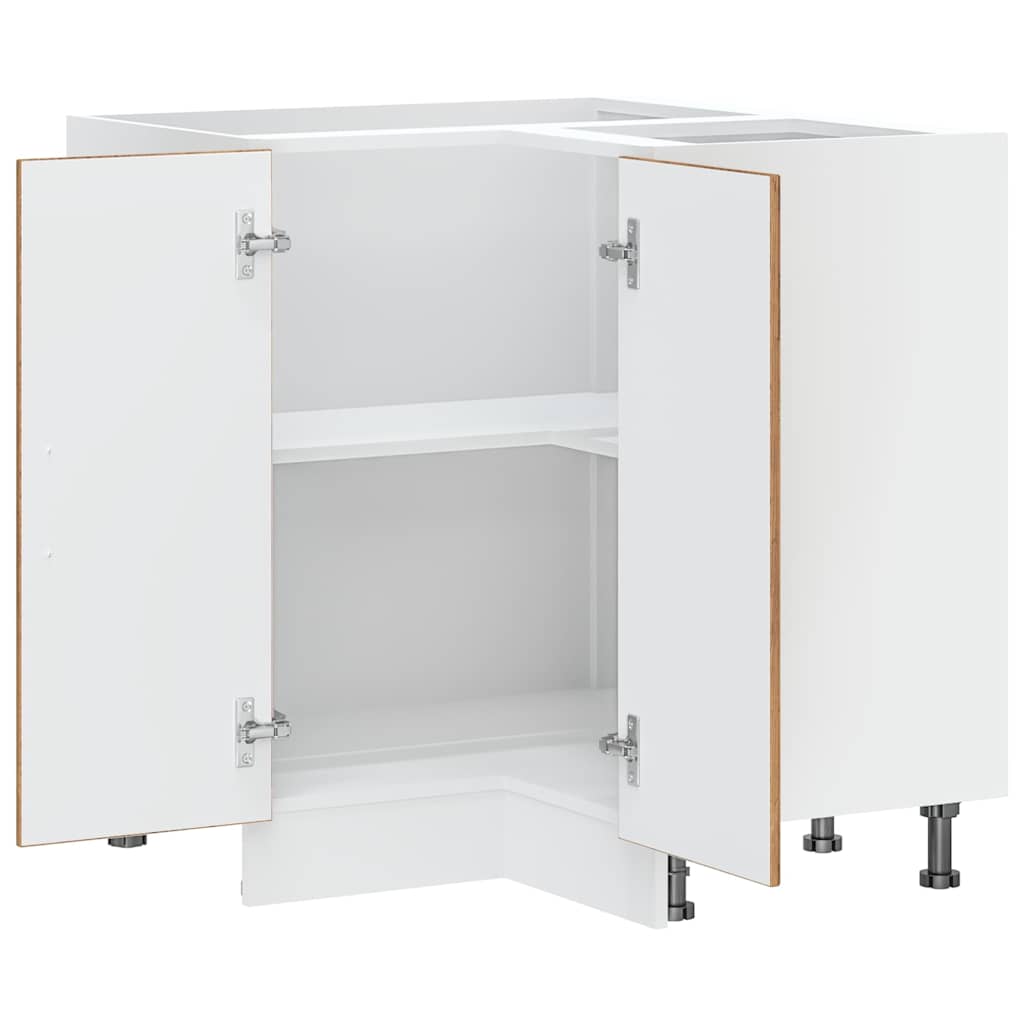 Kuchyňská Rohová Spodní Skříňka "Lucca" Kompozit Staré Dřevo