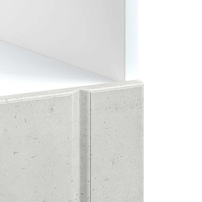 Skříňka Na Troubu "Lucca" Betonově Šedá Kompozitní Dřevo Betonová Šedá